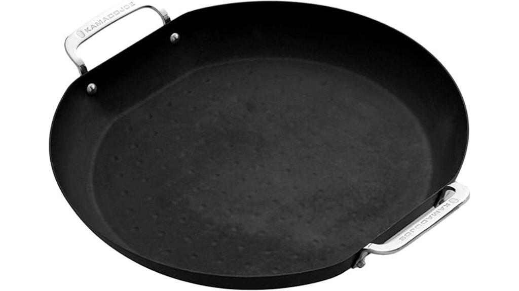 steel paella pan for kamado joe