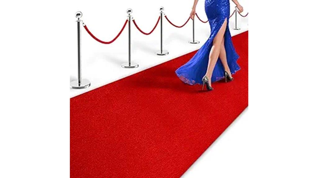 thick red event carpet