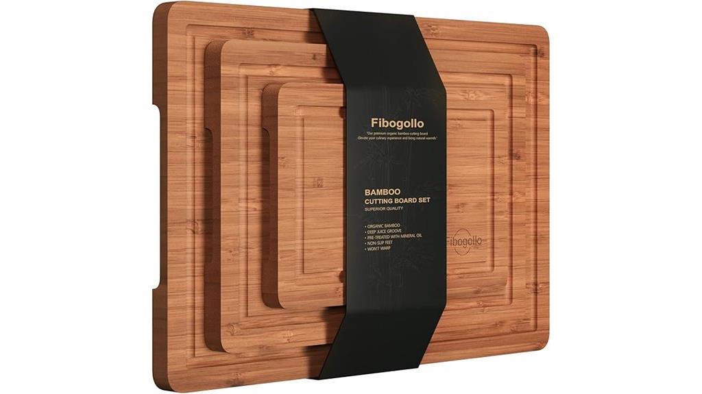 three piece bamboo boards