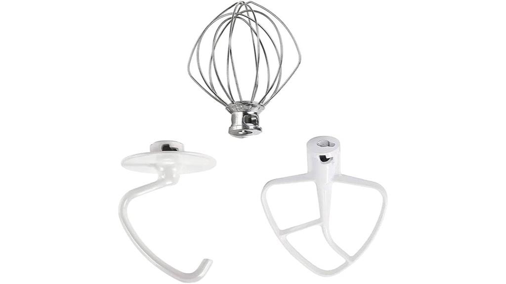 three piece mixer attachments