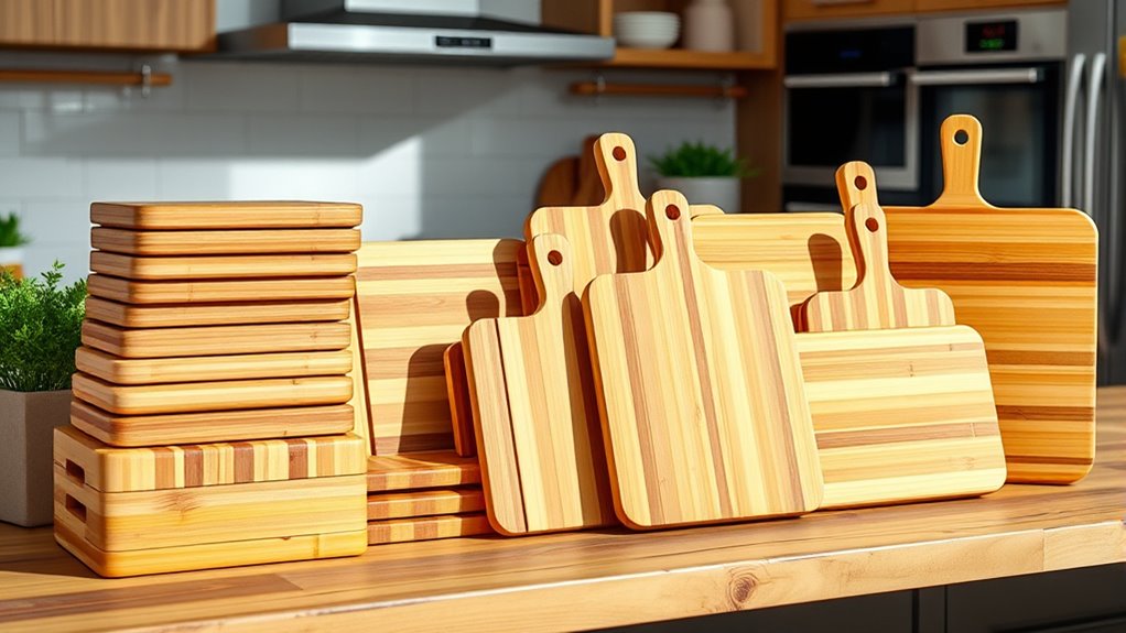 top bamboo kitchen board sets