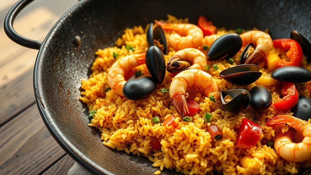 top carbon steel paella pans