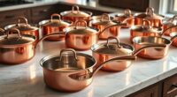 top copper sauce pans