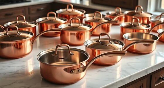 top copper sauce pans