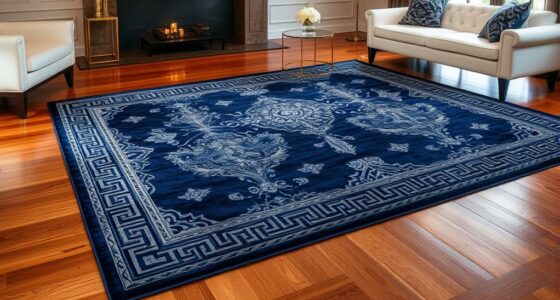 top navy silk rug picks