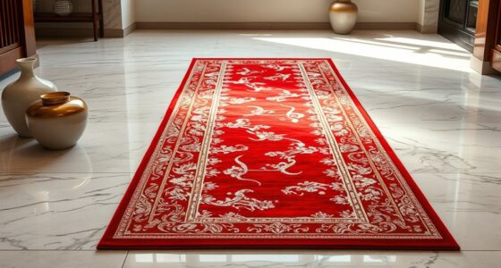 top red silk carpet selection