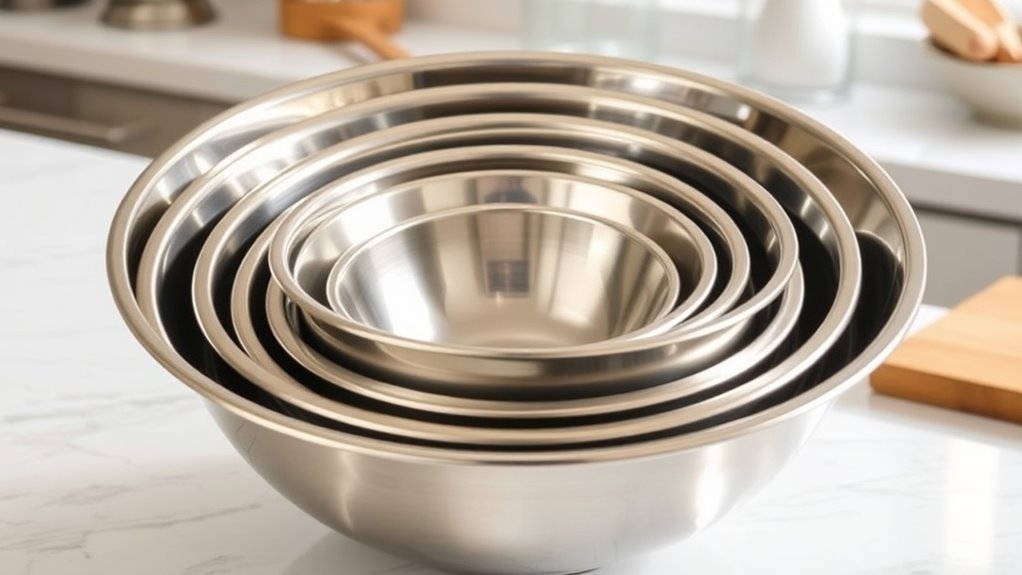 top stainless mixing bowls