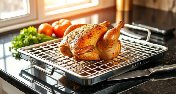 top stainless roasting racks