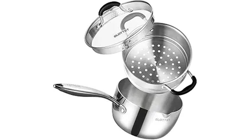 tri ply 2 5 qt saucepan
