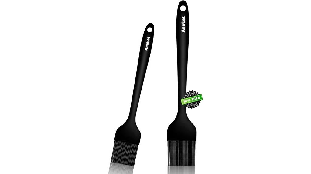 two pack silicone pastry brushes