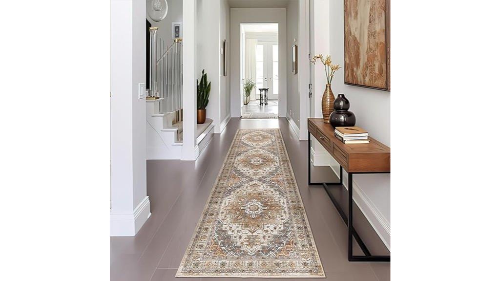 washable madane runner rug