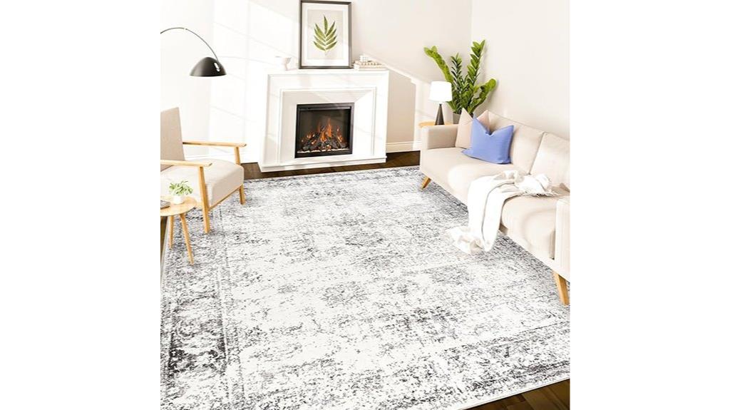 white cream grey living room rugs