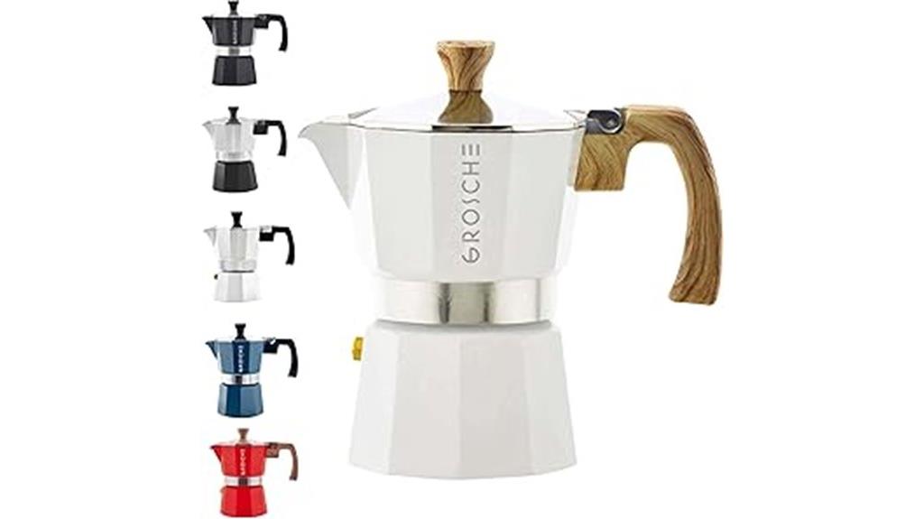 white milano moka maker