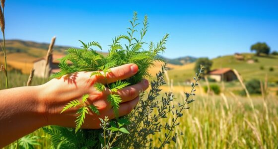 wild herb gathering italy
