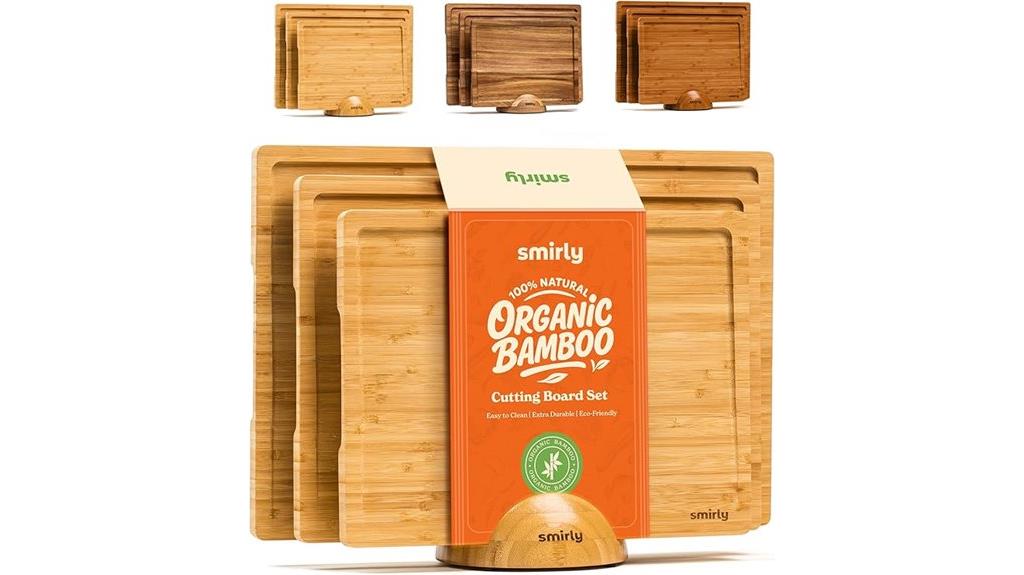 wooden kitchen cutting set