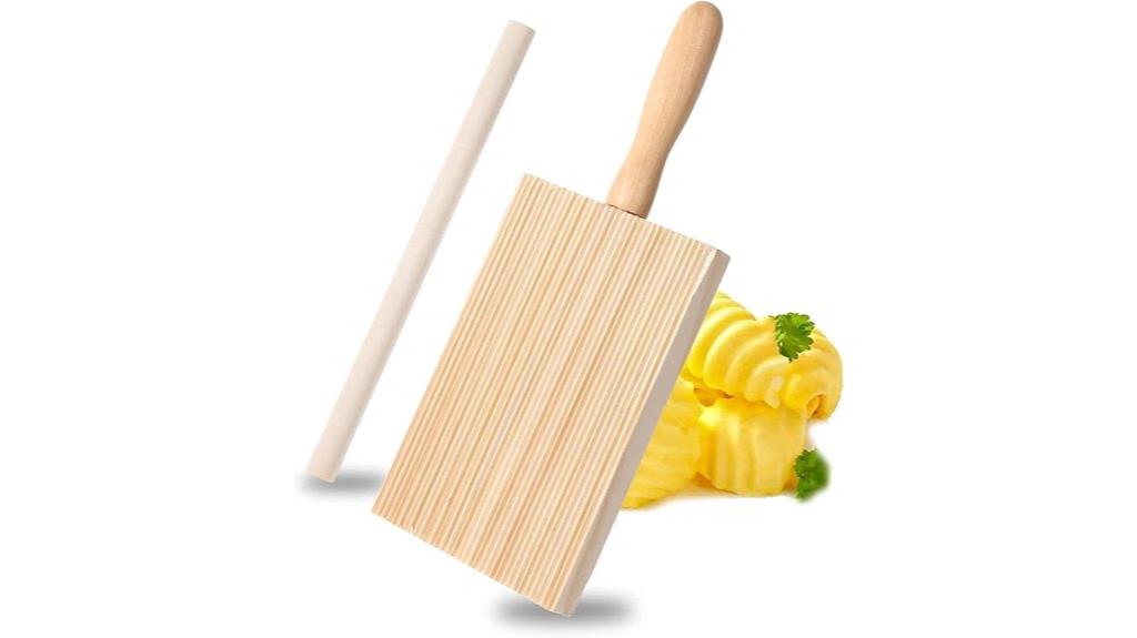 wooden pasta shaping tools
