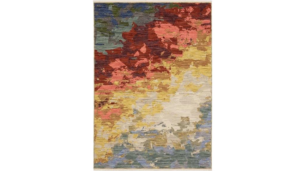wool blend oriental rug