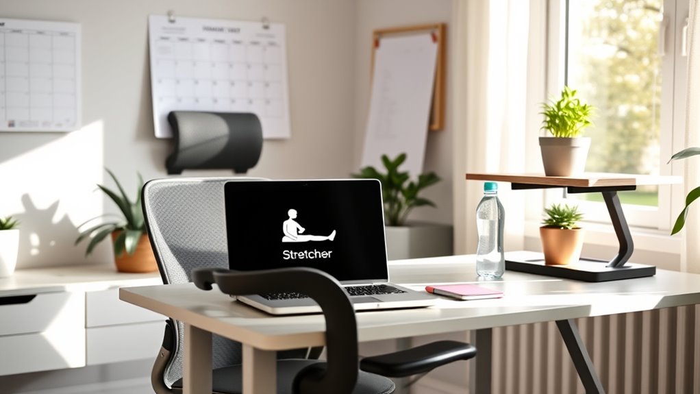 ergonomic workspace and routines