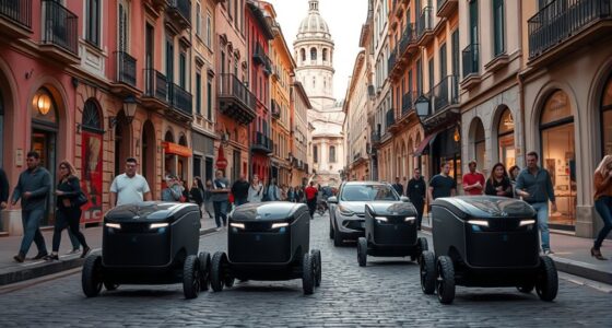 italian cities delivery robots