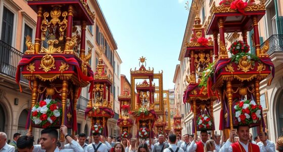 italian festival processional structures