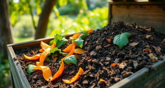 kitchen scraps become compost