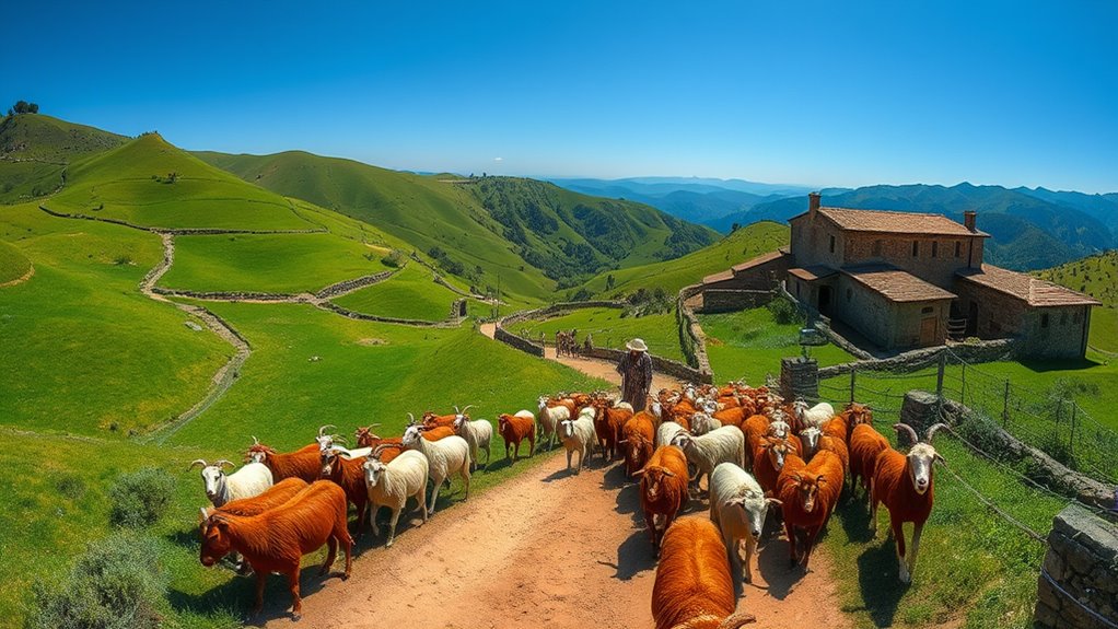 seasonal mountain pasture migrations