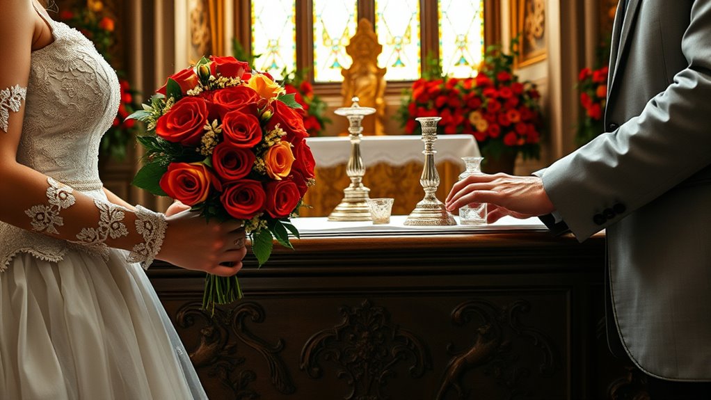 symbolic floral and attire traditions