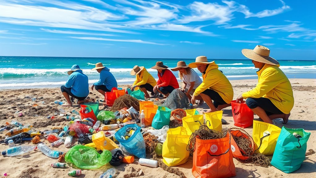 tourists role in coastal cleanup