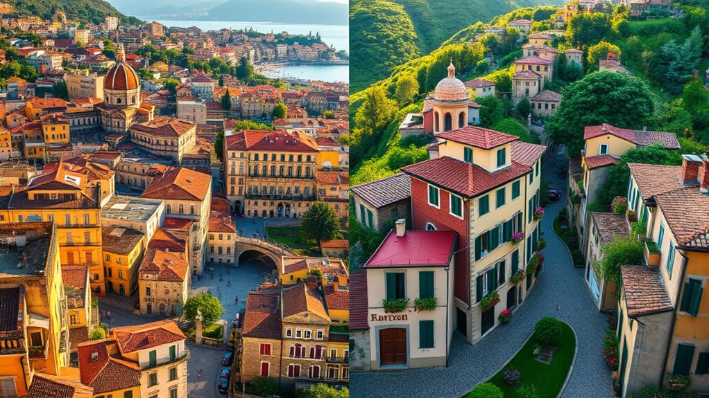 urban art versus rural charm