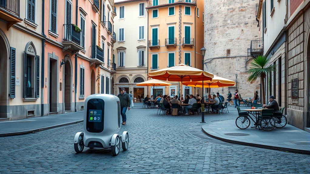 urban infrastructure adapts for autonomous delivery