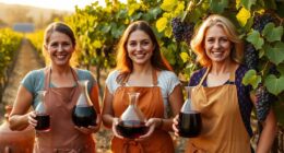 women leading sustainable wine
