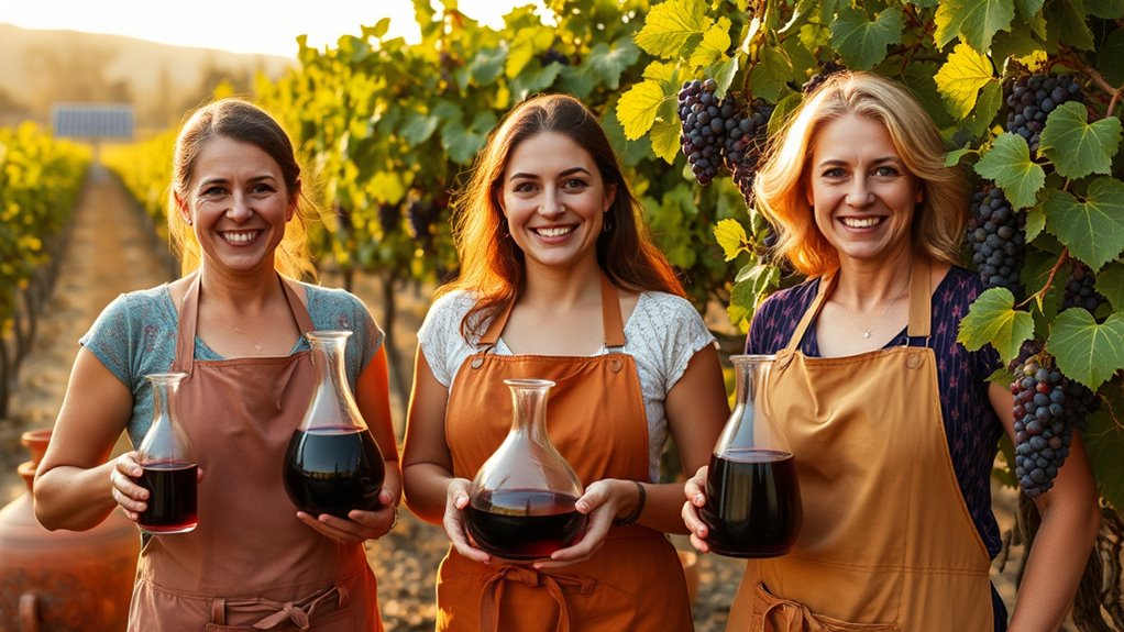 women leading sustainable wine