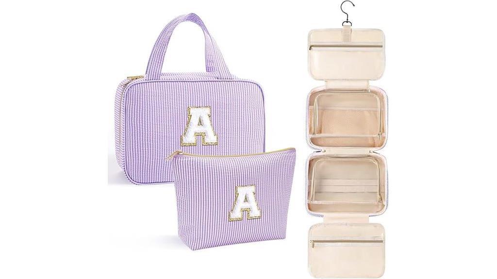 christmas travel toiletry bag