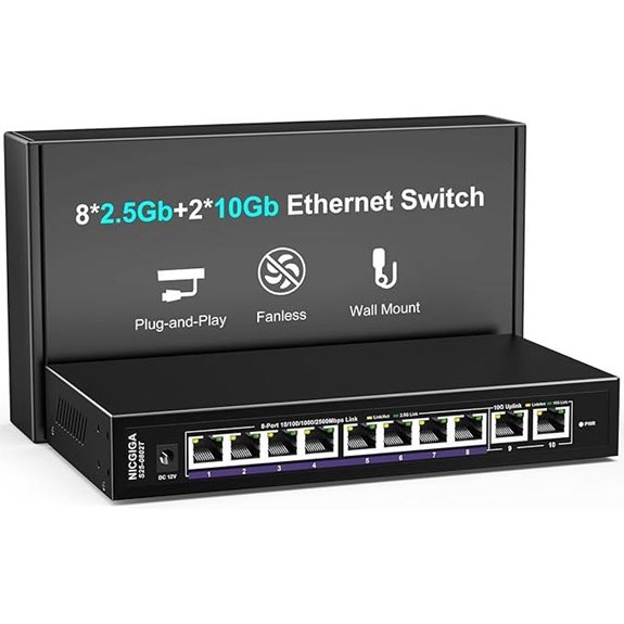 NICGIGA 10Gb Ethernet Switch with 10 Ports