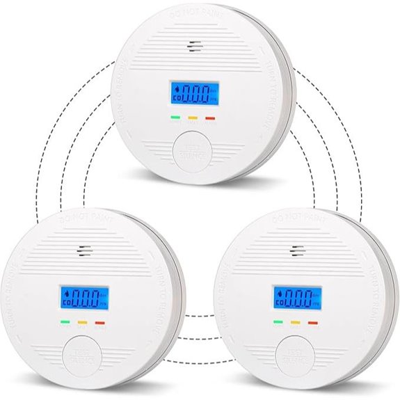 Interconnected 10-Year Battery Smoke & CO Detectors (3-Pack)