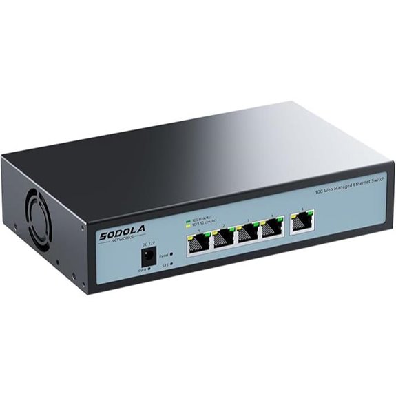 SODOLA 5-Port 10G Managed Switch with VLAN & QoS
