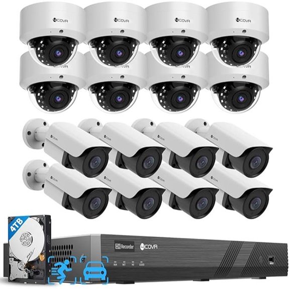 4COVR 16-Channel PoE Security System with 4K NVR