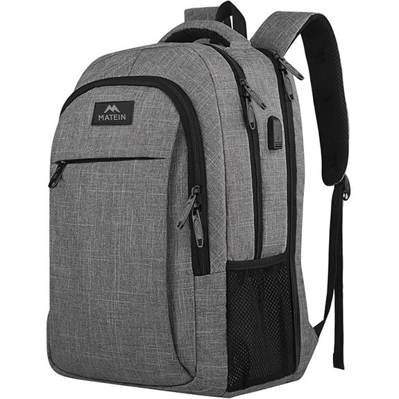 MATEIN 17-Inch TSA Travel Backpack with USB Port