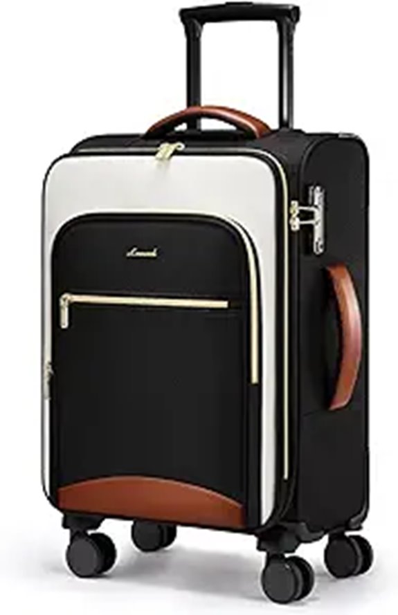LOVEVOOK 20-Inch TSA Water-Resistant Spinner Carry-On