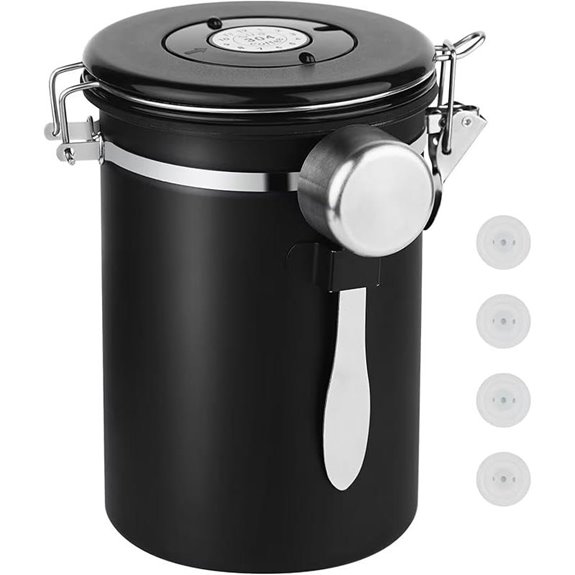 Ohtomber 22oz Stainless Steel Coffee Canister