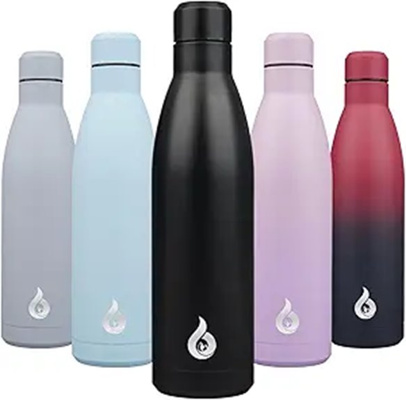 BJPKPK 25oz Insulated Stainless Steel Water Bottle