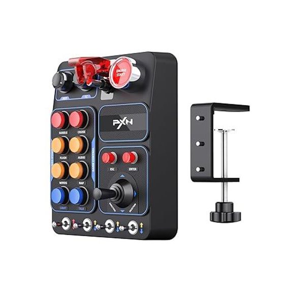 PXN Sim Racing Button Box with 30 Buttons & RGB Lighting