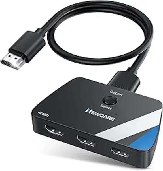 HDMI 3-in-1 Switcher with 4K 60Hz Support