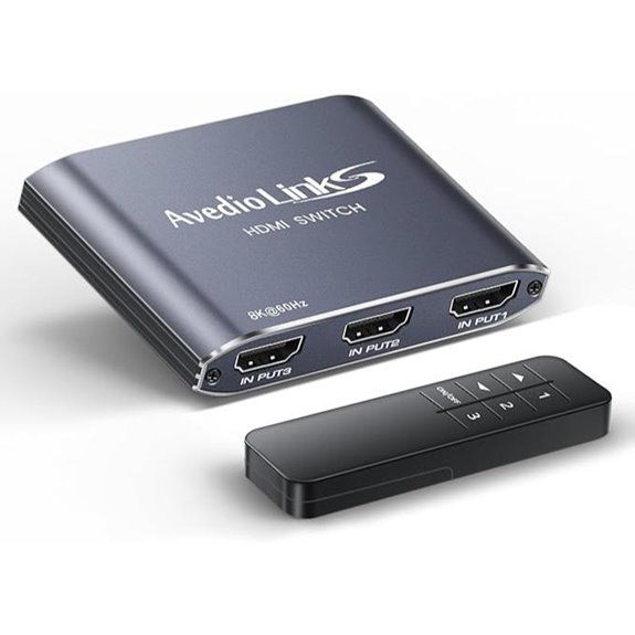 Avedio 4K/8K HDMI Switch 3 Ports with Remote