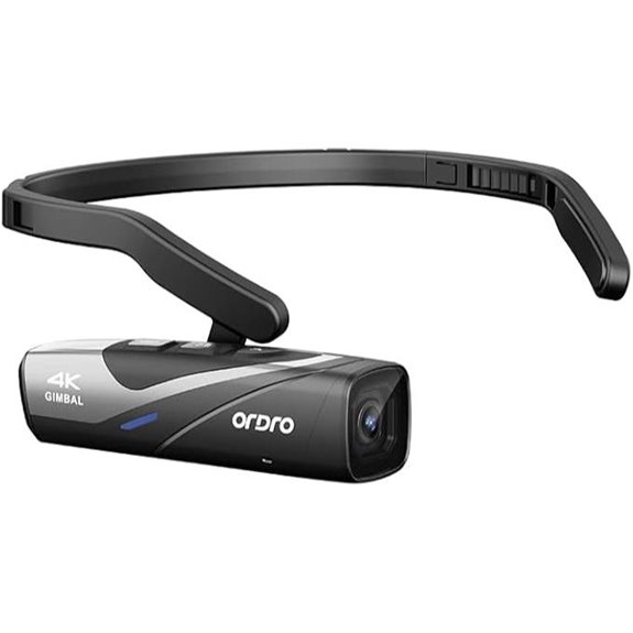 ORDRO EP8 4K Wearable Head Camera with Gimbal