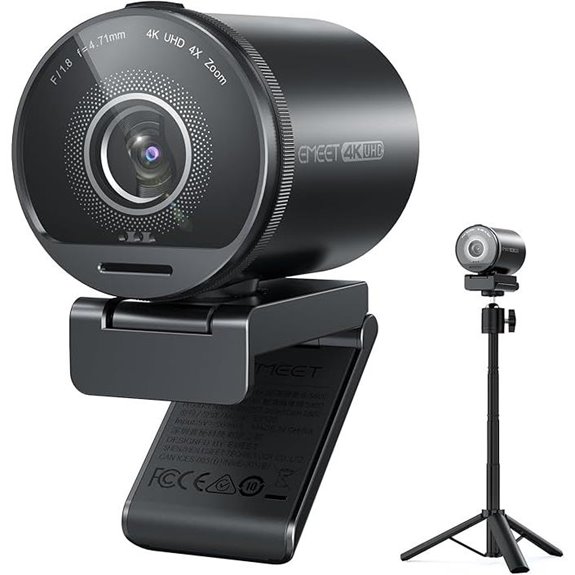EMEET 4K Webcam with Tripod and HDR