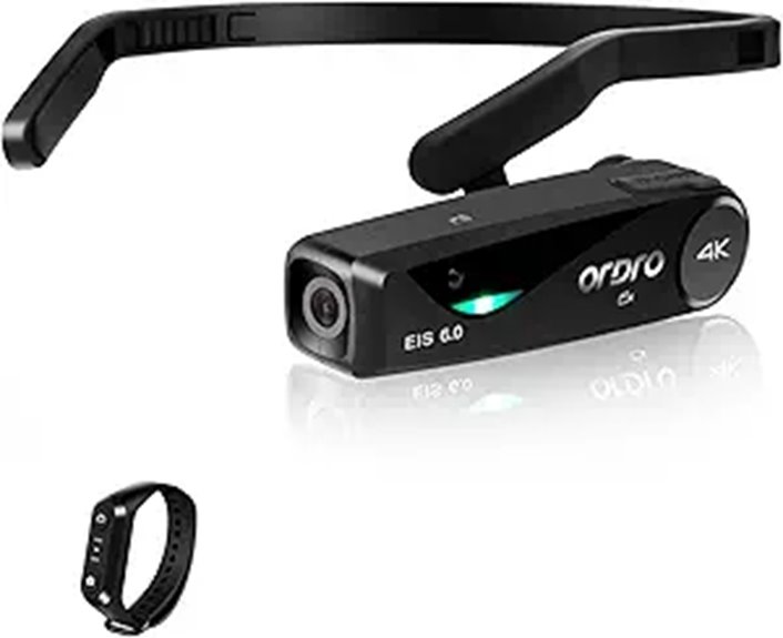 ORDRO EP6 Plus 4K Head Mounted Camera with WiFi