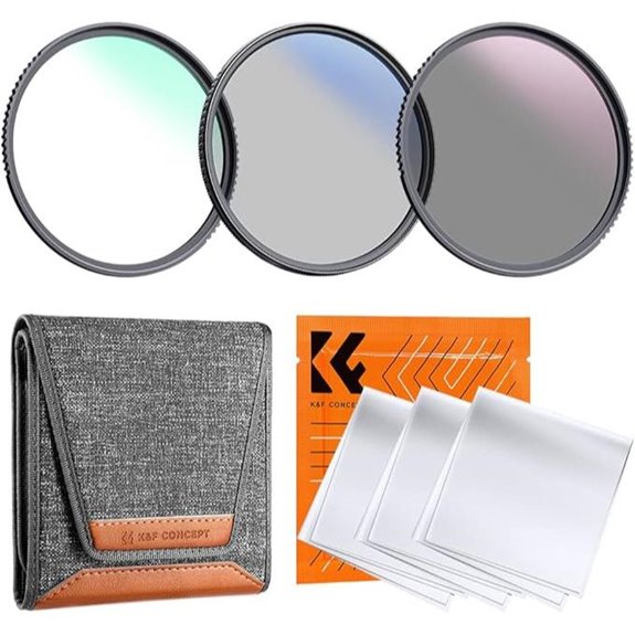 K&F Concept 55mm Camera Lens Filter Kit (3-Piece)