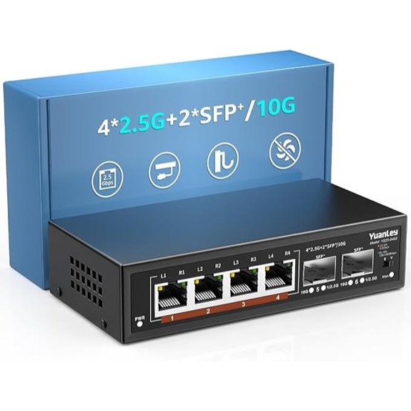 YuanLey 2.5G Ethernet Switch with 6 Ports