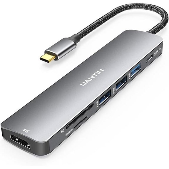 USB-C 7-in-1 Multiport Dock with HDMI & Card Reader